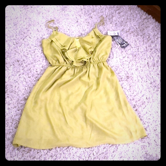 Sequin Hearts Dresses & Skirts - Lime green skater dress